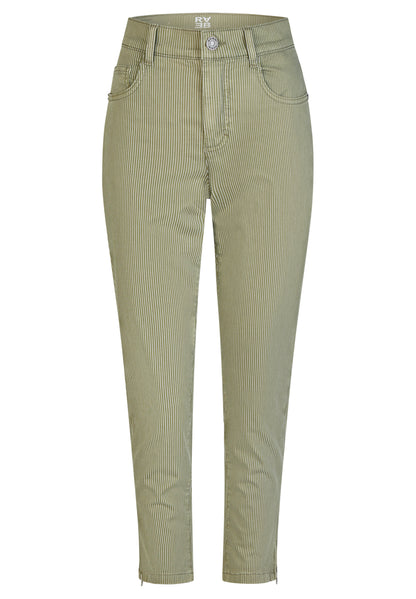 RABE - Sunny Olive and White Pants