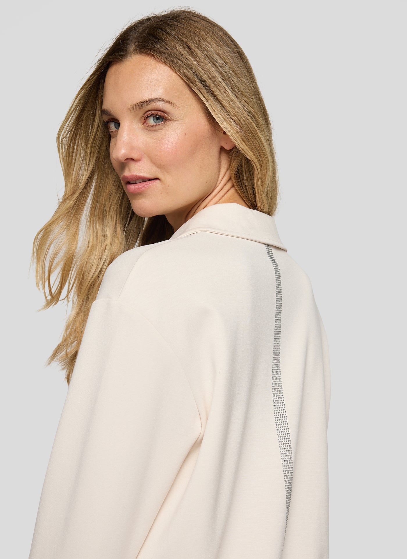 Rabe- Cream Polo With Crystal Detail