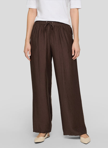 Rabe- Pull On Wide Leg Chocolate Pant
