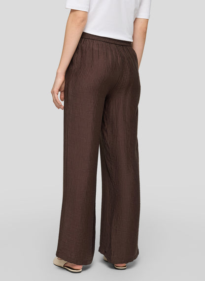 Rabe- Pull On Wide Leg Chocolate Pant