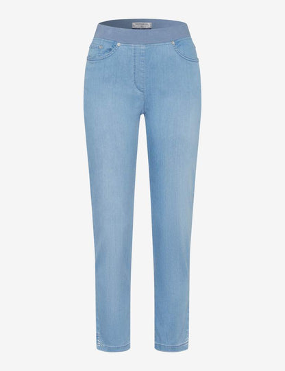 Brax Raphaela Pamina Deco 7/8 Length - Light Denim