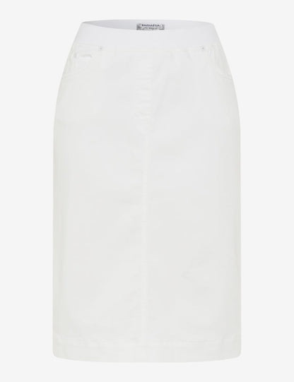 Brax Raphaela-  Pamina Skirt - White Denim