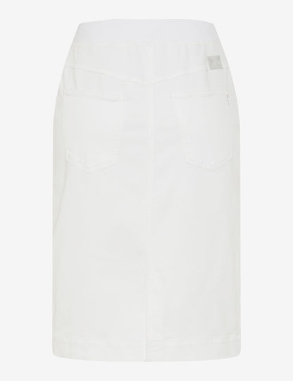 Brax Raphaela-  Pamina Skirt - White Denim