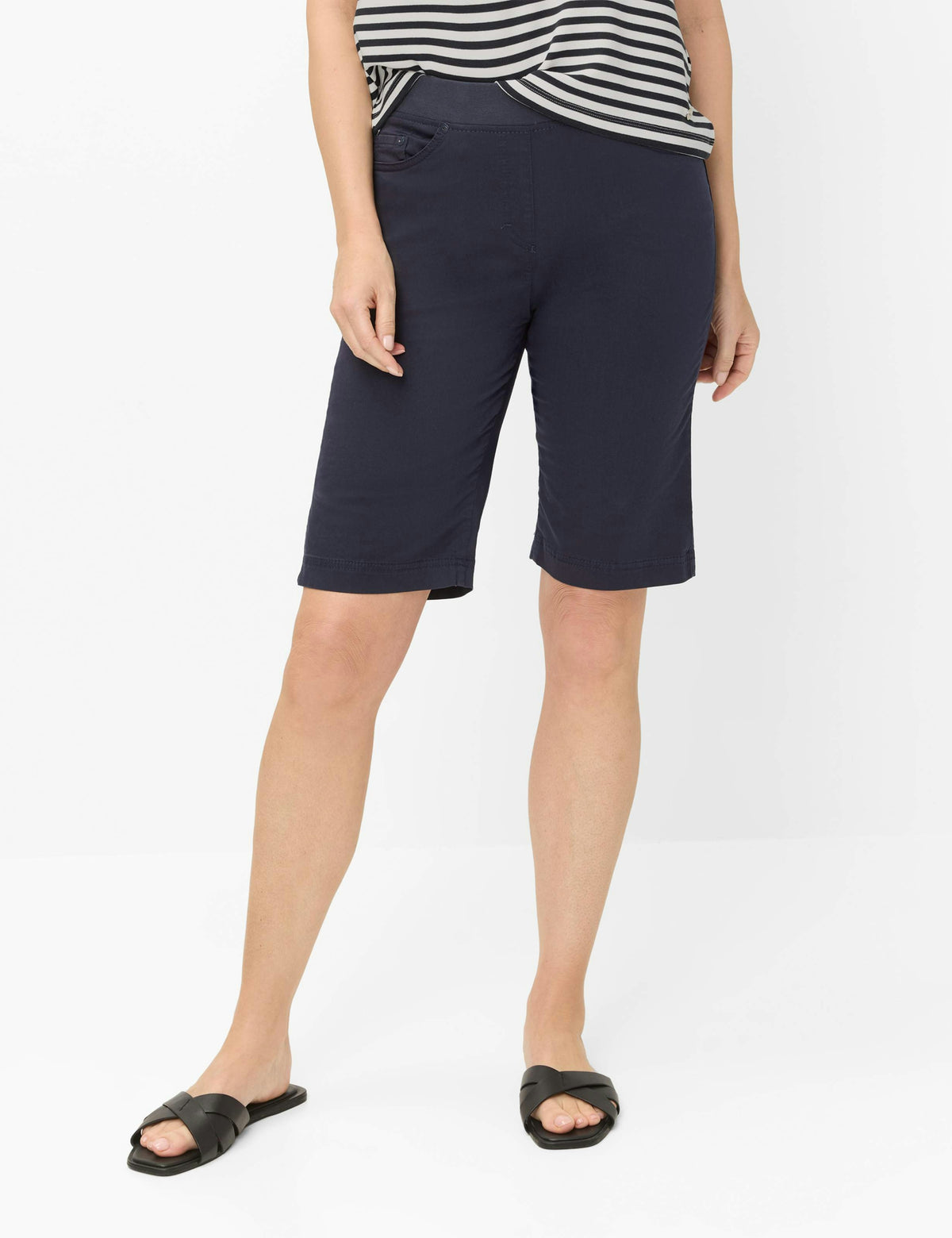 BRAX Pamina Bermuda Shorts - Navy Blue