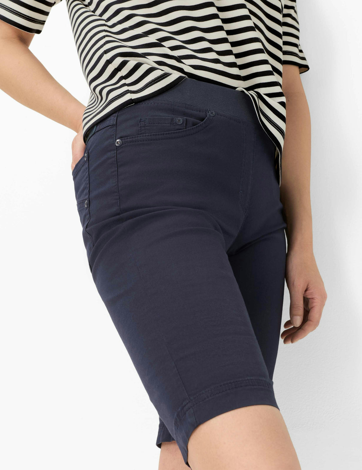 BRAX Pamina Bermuda Shorts - Navy Blue