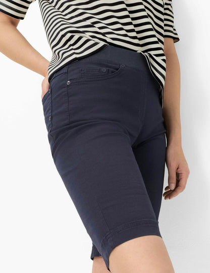 BRAX Pamina Bermuda Shorts - Navy Blue