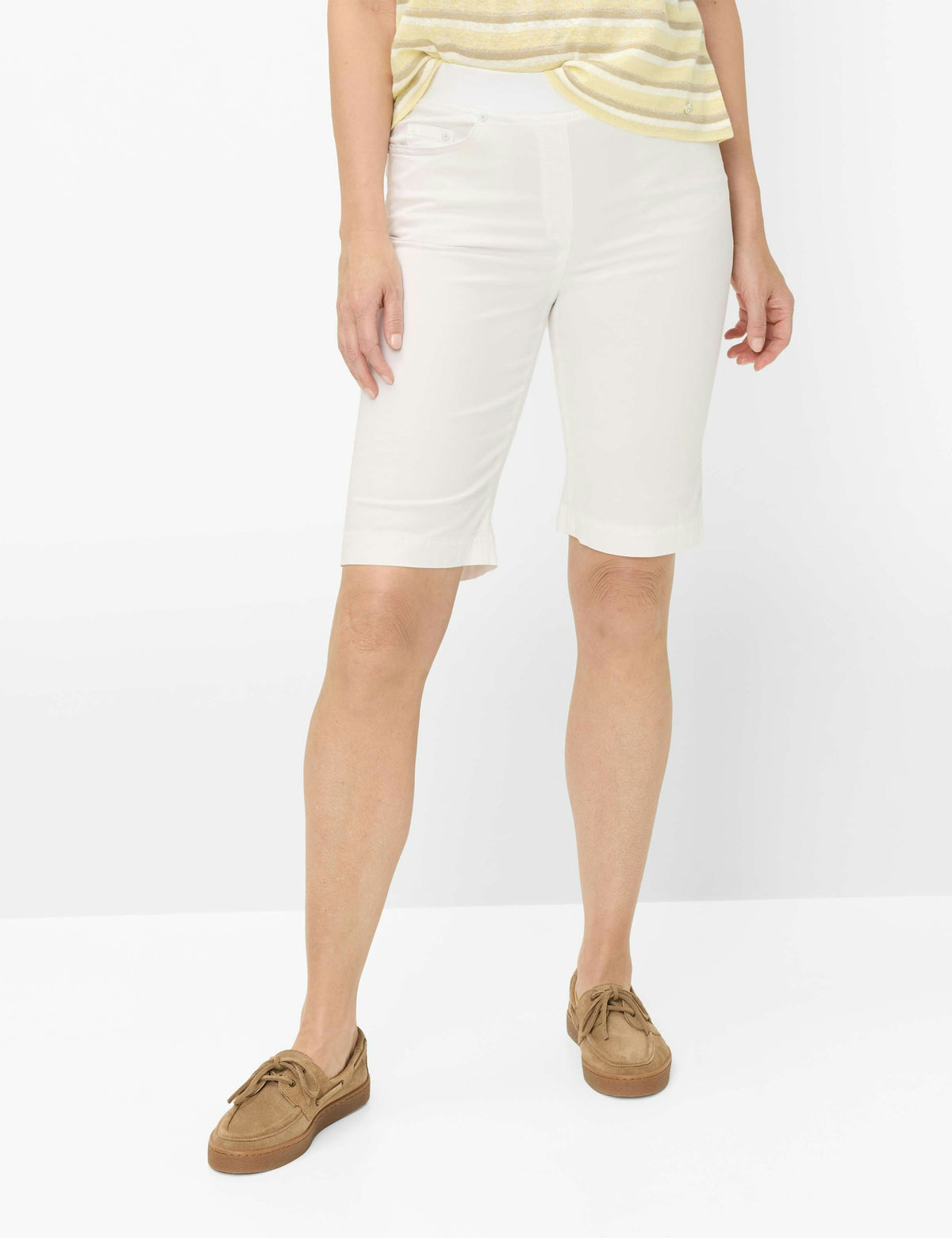 BRAX Pamina Bermuda Shorts - White