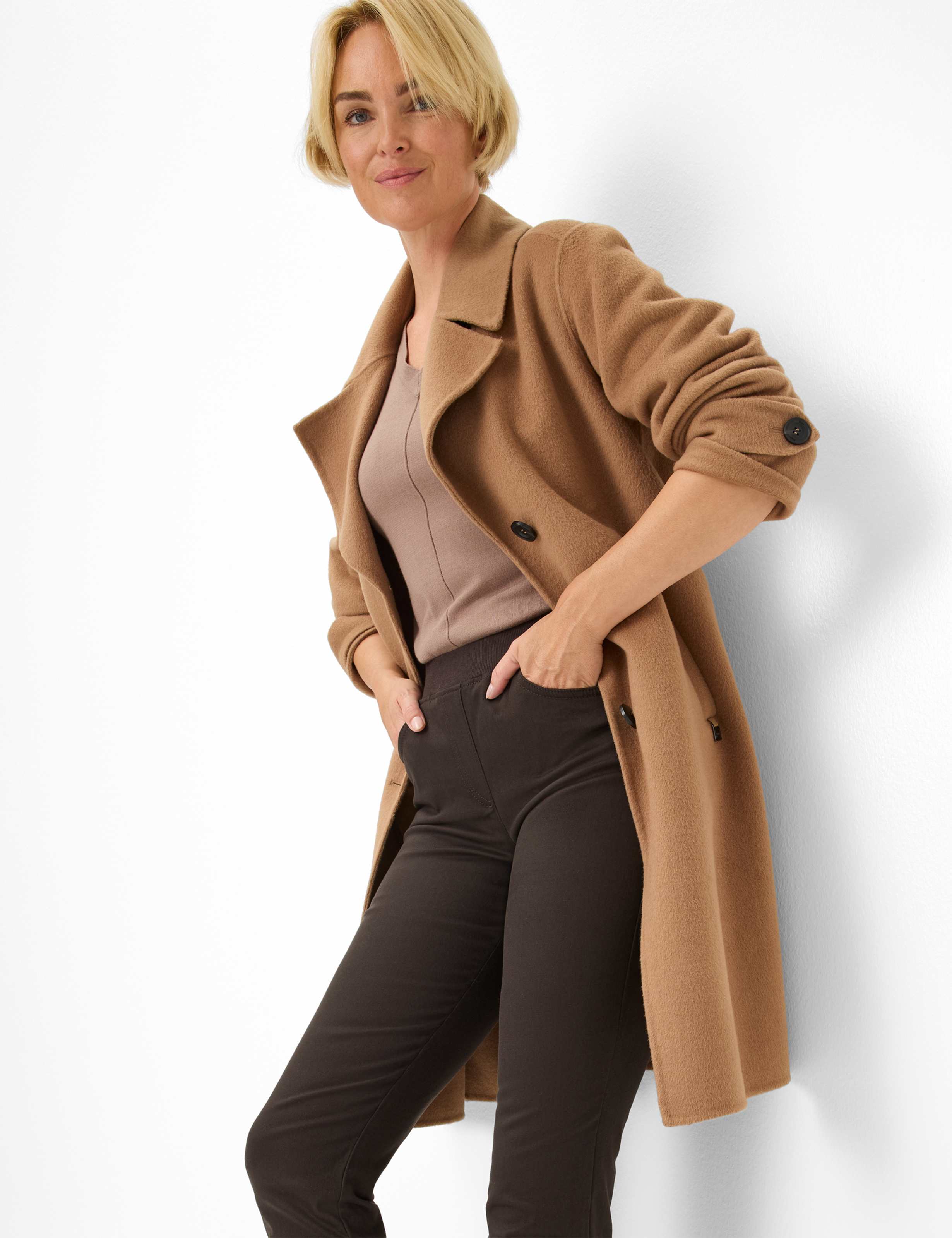 Brax - Pamina Pull on Pant Lyocell blend - Chocolate