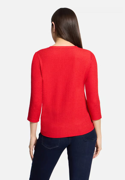 Betty Barclay - Red Texture Top