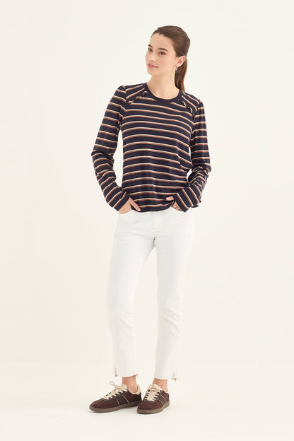 Verge - Scatter Top - Ink Stripe