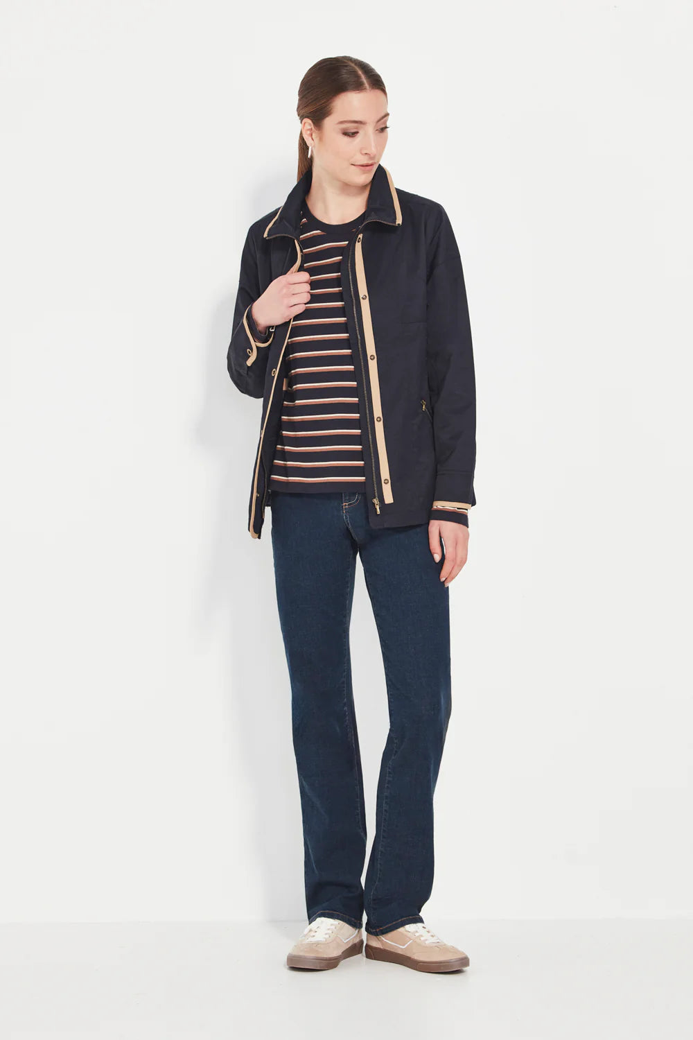 Verge - Scatter Top - Ink Stripe