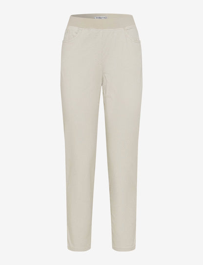 Brax Raphaela Pamina 6/8 Length- Beige and White Print