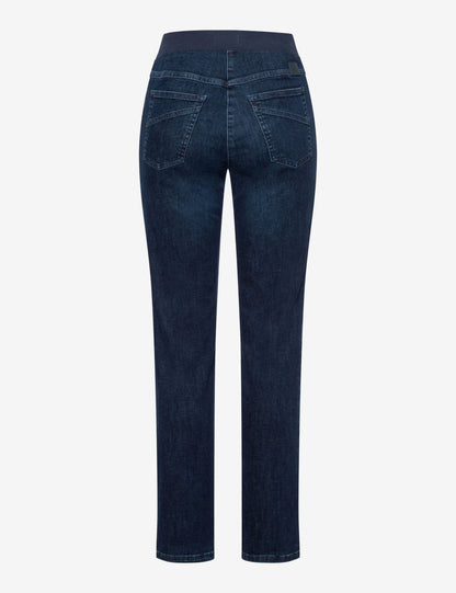 Brax - Pamina Pull on Pant - Blue Denim