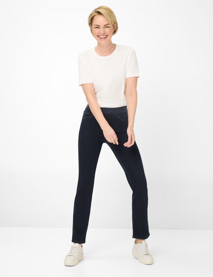 Brax - Pamina Pull on Pant -Dark Blue Denim