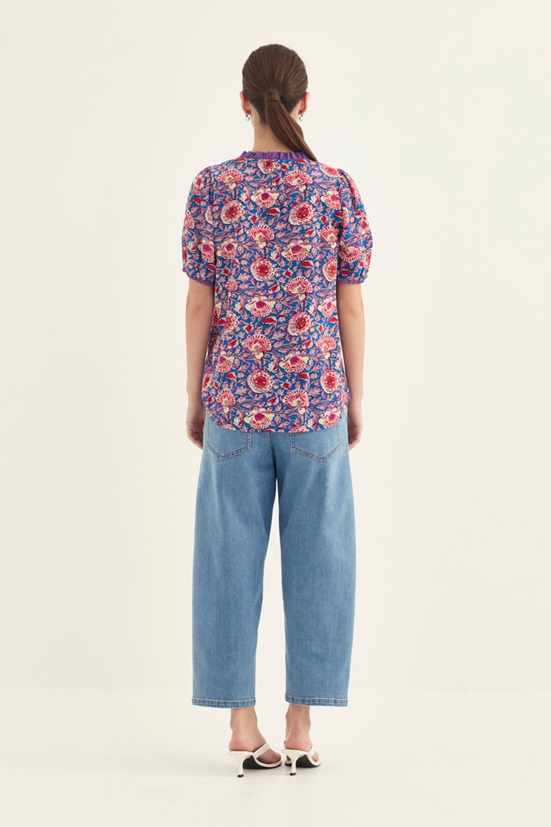 Verge Lulu Print Blouse