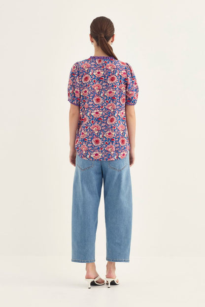 Verge Lulu Print Blouse