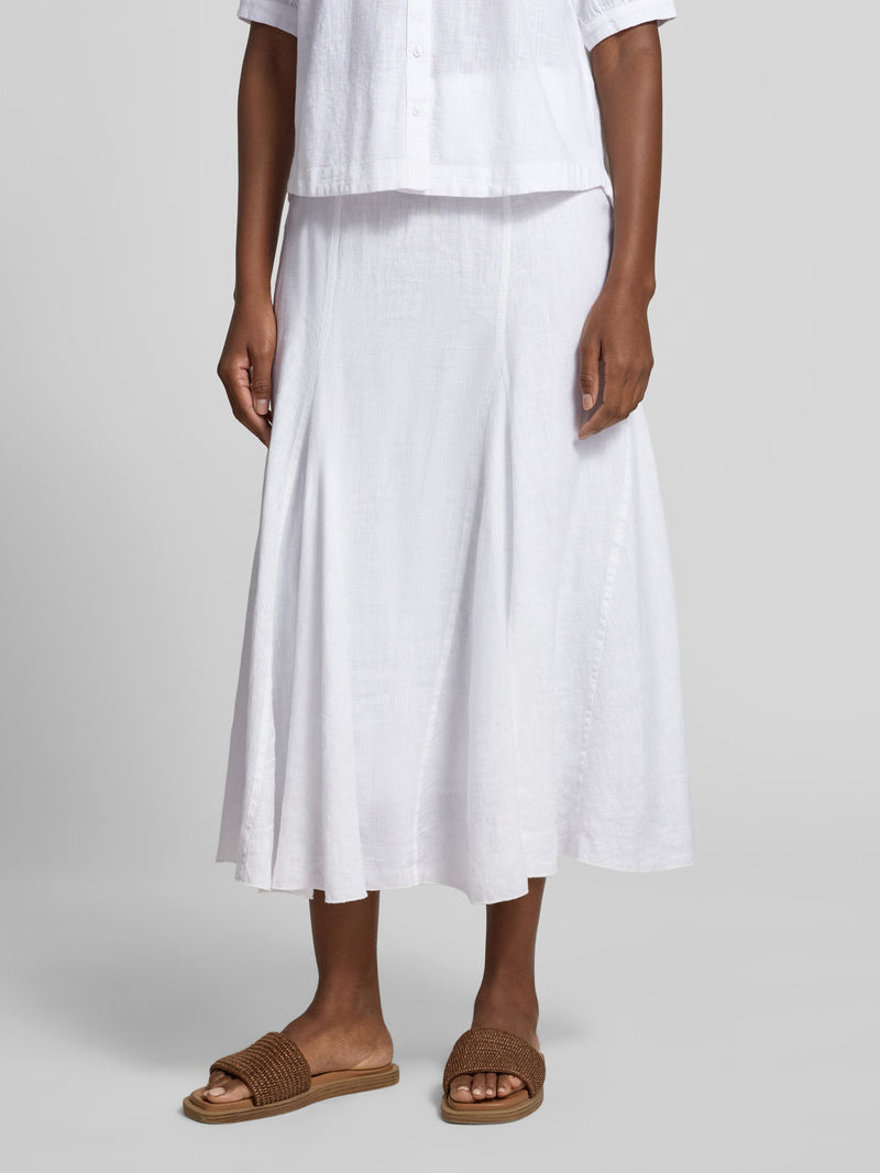 Emily Van Den Bergh - White Linen Skirt