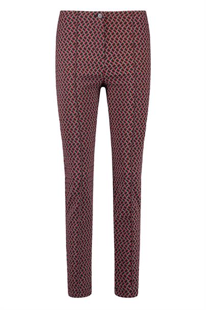 Gerry Weber Edition - Red, Gray, Black Graphic Design Pants