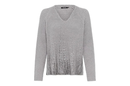 Olsen Silver Grey Knit Jumper