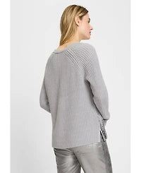 Olsen Silver Grey Knit Jumper