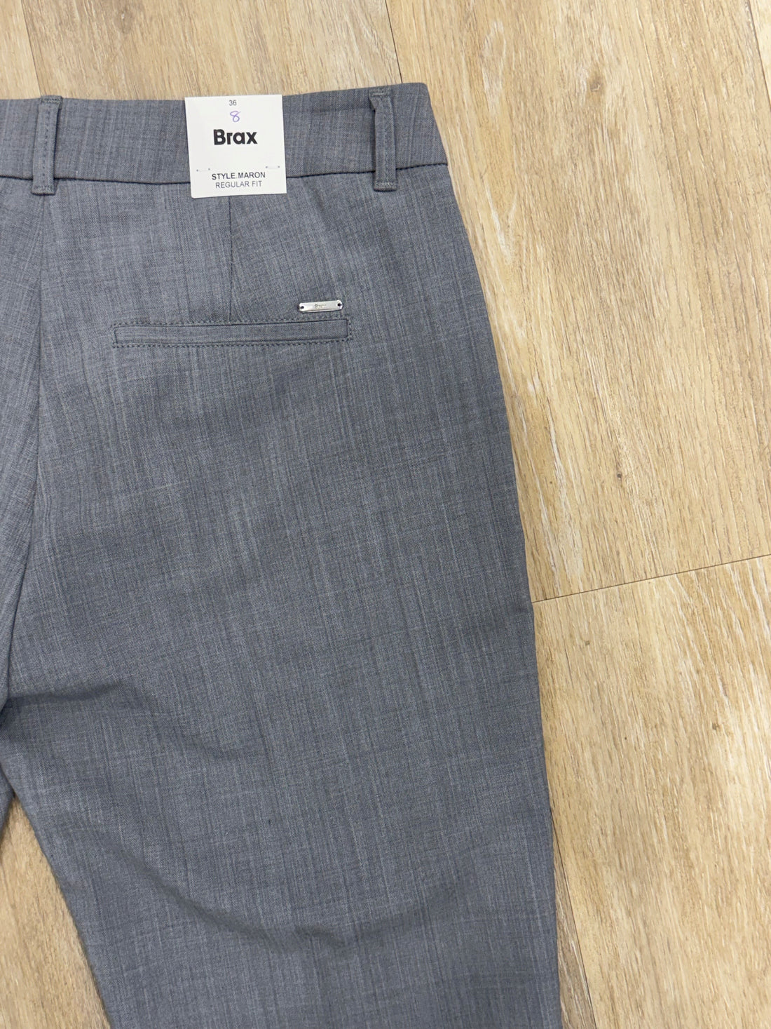 Brax - Maron Wool Blend Pant - Grey