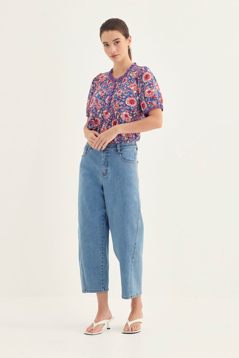 Verge -Lulu Print Blouse