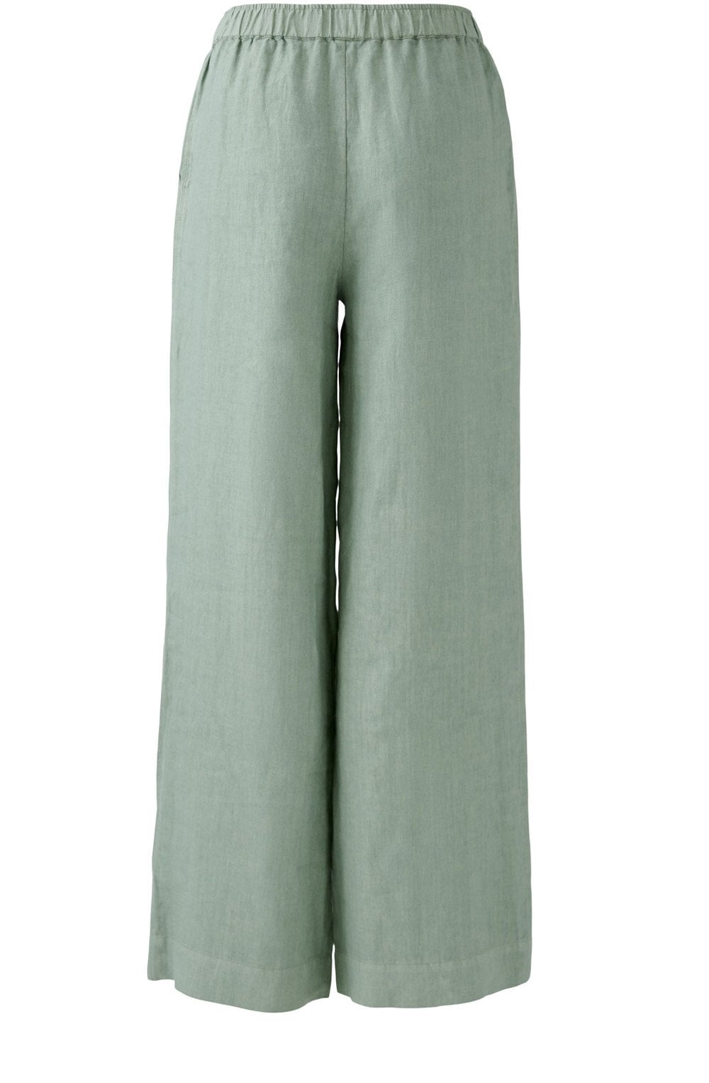 Oui - Olive Wide Leg Linen Pant