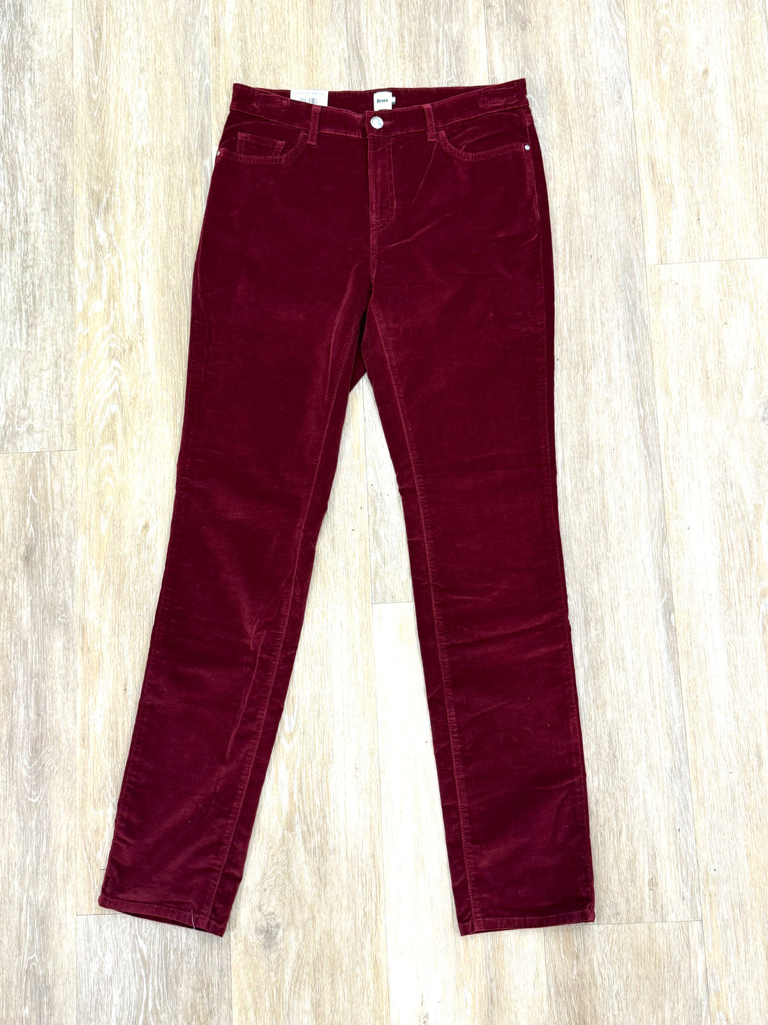 Brax - Mary Velvet Pant- Winter Red