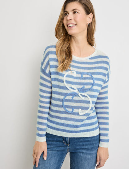 Gerry Weber - Striped Blue and White Jumper