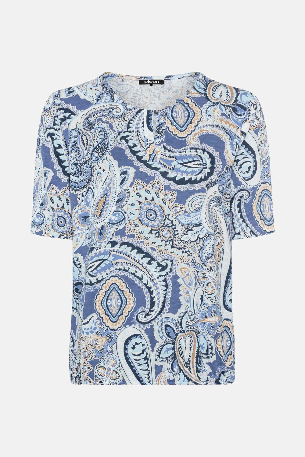 Olsen - Shirt with all-over paisley print
