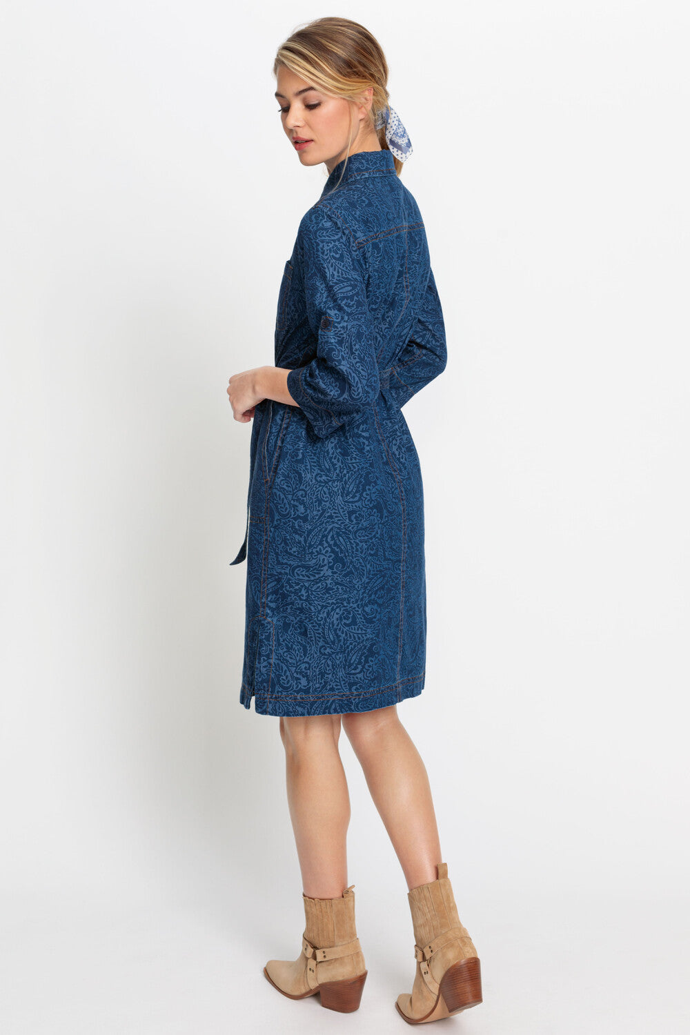 Olsen- Denim Shirt Dress
