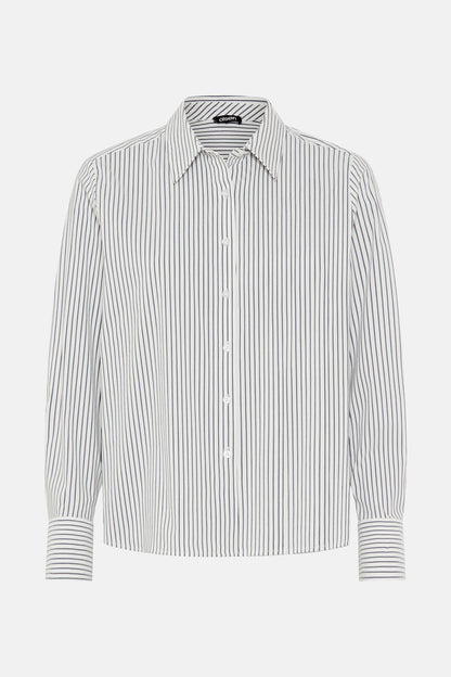 Olsen- Grey and White Shirt