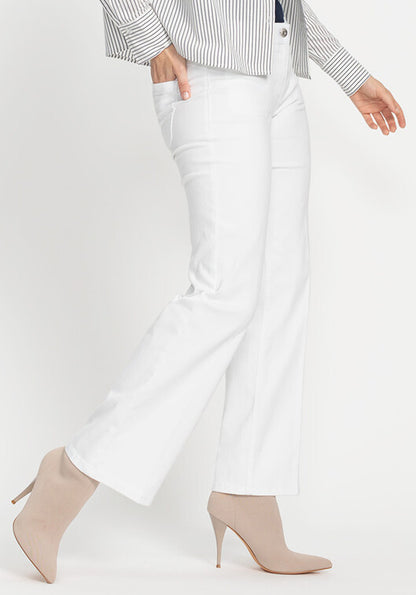 Olsen - Bootleg White Jeans