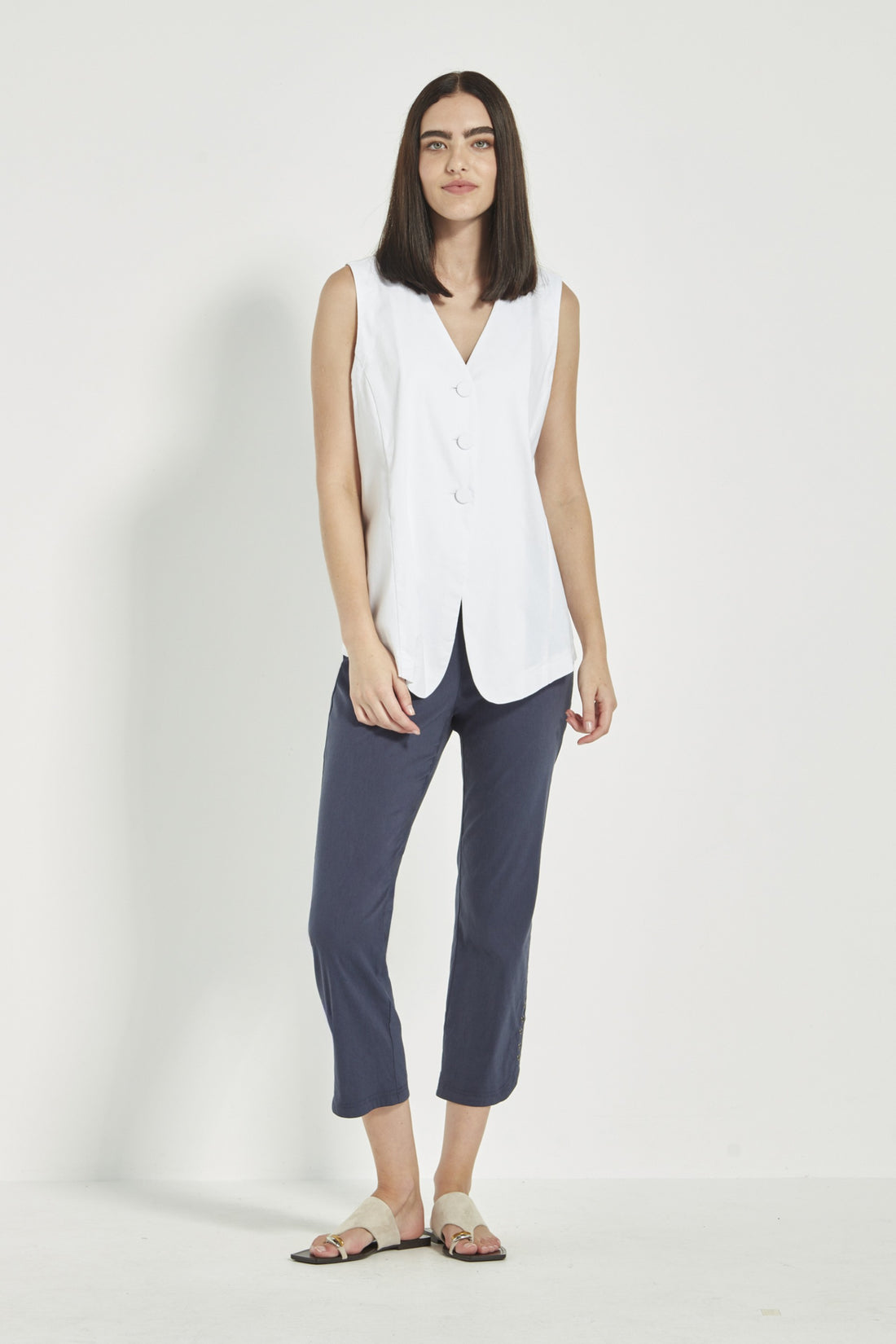 Verge - Acrobat Rivet Pant in Denim Marle