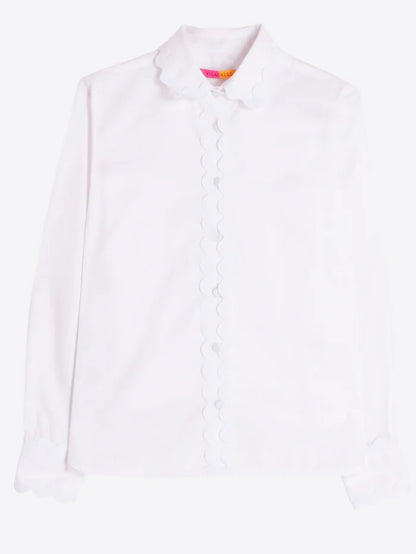 Vilagallo White Cotton Twill Shirt