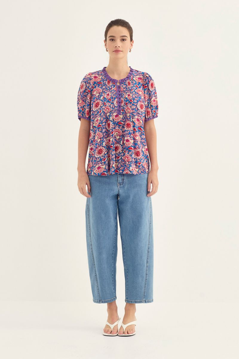Verge -Lulu Print Blouse