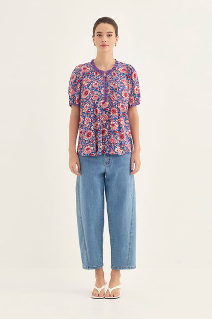 Verge Lulu Print Blouse